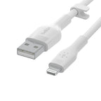 Belkin Cbl Scicone USB-A LTG 2M blc 78.7" (2 m) White