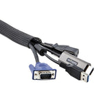 StarTech.com WKSTNCMFLX cable organizer Floor Cable sleeve Black 1 pc(s)