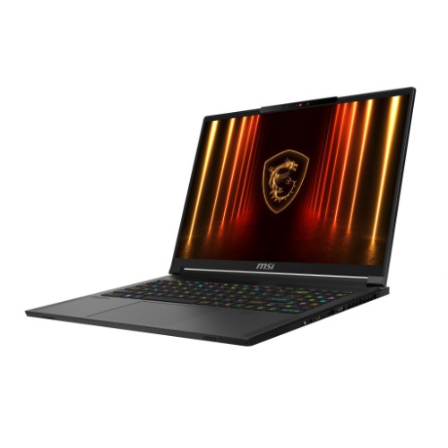 MSI Stealth A16 AI+ A3XWHG-207US Copilot+ PC AMD Ryzen AI 7 370 Laptop 16" Quad HD+ 64 GB LPDDR5x-SDRAM 2 TB SSD NVIDIA GeForce RTX 5070 Ti Wi-Fi 7 (802.11be) Windows 11 Pro Black