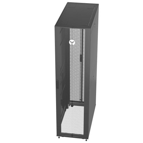 Vertiv VR3307 rack cabinet 48U Freestanding rack Black, Transparent