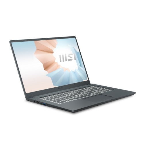 MSI Modern 15 A11SB-220 Intel® Core™ i7 i7-1165G7 Laptop 15.6" Full HD 16 GB DDR4-SDRAM 1 TB SSD NVIDIA GeForce MX450 Wi-Fi 6 (802.11ax) Windows 10 Home Gray