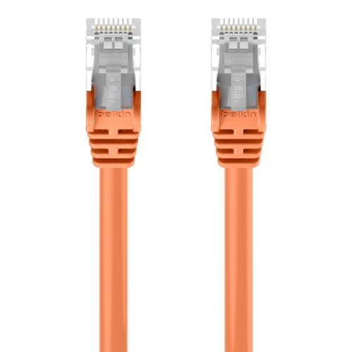 Belkin A3L980-30-ORG-S networking cable Orange 359.8" (9.14 m) Cat6 U/UTP (UTP)