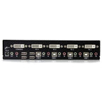StarTech.com StarView 4-Port DVI USB KVM switch Black