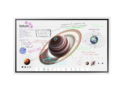 Samsung WM85B - Flat - 3840 x 2160 - 85Inch - 8Ms response time - 0.4875Mm - 4000:1(without glass) - 350cd/m2 (w/o glass), 220cd/m2 (w/glass) - 178/178 - 16:9 - 72% - Haze 2% - HDMI,DisplayPort - White - 600 x 400 mm