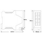Brainboxes SW-508 network switch Unmanaged Fast Ethernet (10/100) Yellow