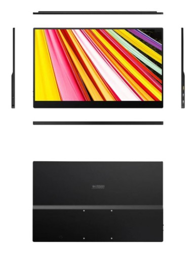Urban Factory PUM15UF portable TV/monitor Portable monitor Black 15.6" TFT 1920 x 1080 pixels