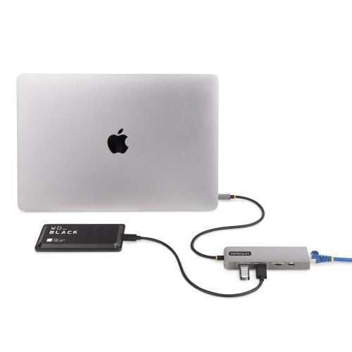 StarTech.com 10G2A1C25EPD-USB-HUB laptop dock/port replicator Wired USB 3.2 Gen 2 (3.1 Gen 2) Type-C Gray