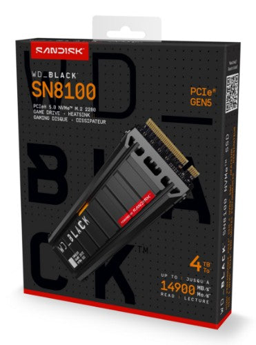 Western Digital Black WD_BLACK SN8100 NVMe 4 TB M.2 PCI Express 5.0 TLC 3D NAND