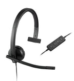 Logitech 981-000570 headphones/headset Wired Head-band Office/Call center Black