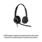 HP Poly Mission 425 Stereo USB Wired Headset (Bulk)