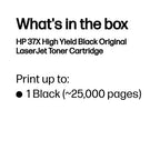 CF237X (37X) Toner black, 25K pages