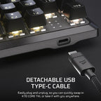 Corsair K70 CORE TKL keyboard Gaming USB Black