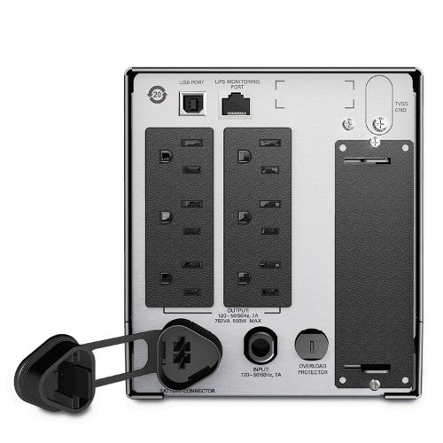 APC SMT750X93 uninterruptible power supply (UPS) Line-Interactive 0.75 kVA 500 W 6 AC outlet(s)