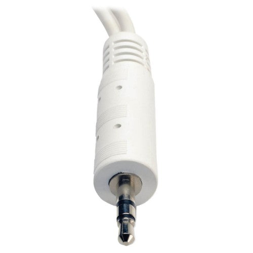 Tripp Lite P313-06N-WH audio cable 5.91" (0.15 m) 3.5mm 2 x 3.5mm White