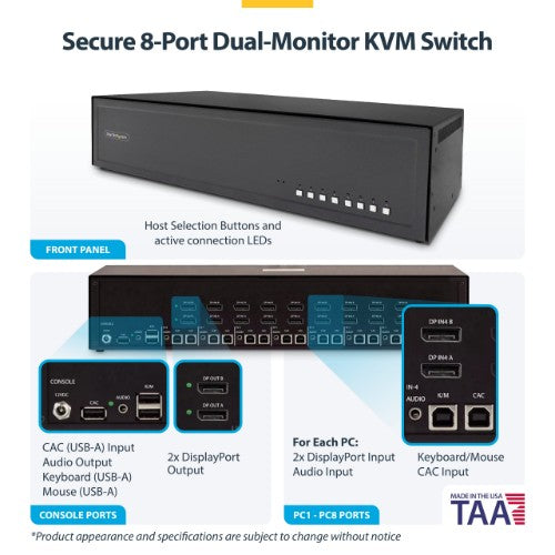 StarTech.com CK4-P208C KVM switch