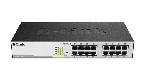 D-Link DGS-1016D network switch Unmanaged Gigabit Ethernet (10/100/1000) 1U Black, Silver - Buy IT Solutions
