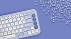 Logitech 920-013050 keyboard Universal Bluetooth QWERTY English Lilac, White