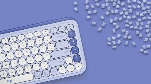 Logitech 920-013050 keyboard Universal Bluetooth QWERTY English Lilac, White