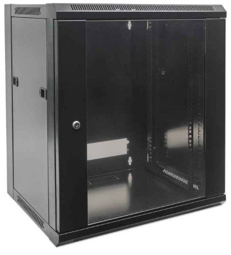 Intellinet 711715 rack cabinet 6U Wall mounted rack Black