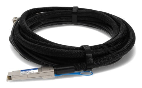 AddOn Networks ADD-QDESEX-PDAC5M InfiniBand/fibre optic cable 196.9" (5 m) QSFP+ 4x SFP+ DAC Black, Stainless steel