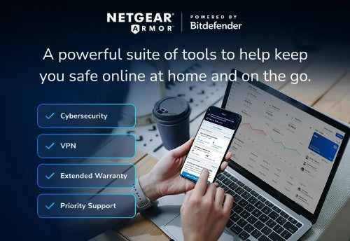 NETGEAR Nighthawk RS100 wireless router Gigabit Ethernet Dual-band (2.4 GHz / 5 GHz) Black