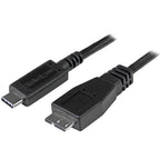 StarTech.com USB31CUB50CM USB cable USB 3.2 Gen 2 (3.1 Gen 2) 19.7" (0.5 m) USB C Micro-USB B 10 Gbit/s Black