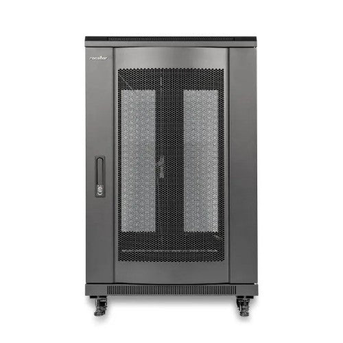 Rocstor Y10E039-B1 rack cabinet 18U Freestanding rack Black