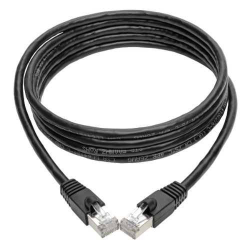 Tripp Lite N262-008-BK networking cable Black 95.7" (2.43 m) Cat6a S/UTP (STP)
