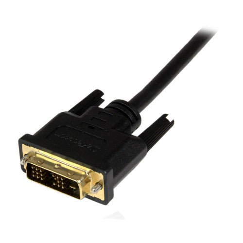 StarTech.com HDDDVIMM1M video cable adapter 39.4" (1 m) Micro-HDMI DVI-D Black
