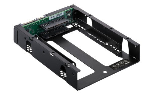 QNAP QDA-A2AR storage drive enclosure HDD/SSD enclosure Black 2.5"