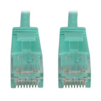 Tripp Lite N261-S6N-AQ networking cable Aqua color 5.91" (0.15 m) Cat6a U/UTP (UTP) Round