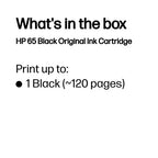 HP 65 Black Original Ink Cartridge