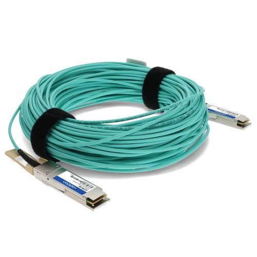 AddOn Networks JL278A-AO InfiniBand/fibre optic cable 787.4" (20 m) QSFP28 AOC Aqua color