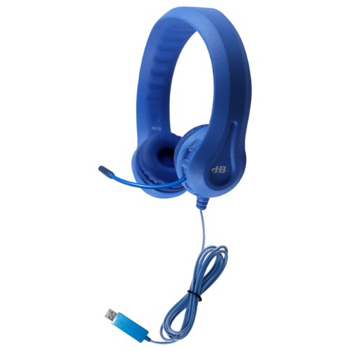 HamiltonBuhl Kid's Flex-Phones Headset Wired Head-band Education USB Type-A Blue