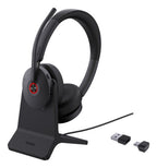 Yealink BH74 + Stand UC USB-C/A Headset Wireless Head-band Office/Call center USB Type-C / USB Type-A Bluetooth Charging stand Black