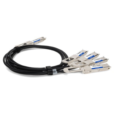 AddOn Networks Q400G-4Q56G-PDAC2M-AO InfiniBand/fibre optic cable 78.7" (2 m) 4xQSFP56 QSFP-DD Black, Silver
