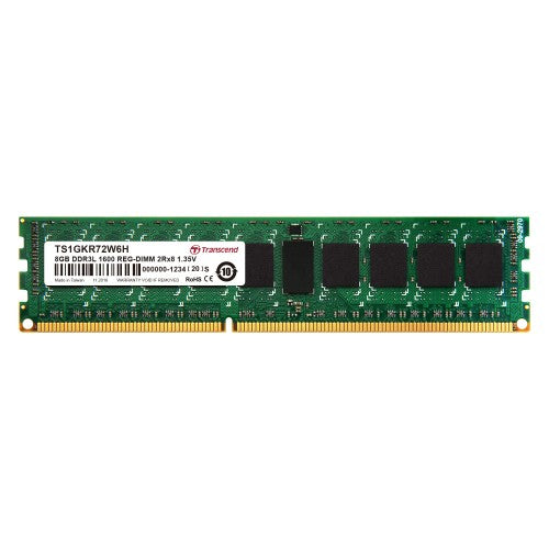 Transcend 8GB DDR3L 1600MHz memory module 2 x 8 GB DDR3 240-pin DIMM