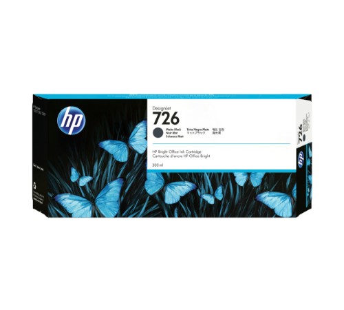 CH575A (726) Ink cartridge black matt, 300ml