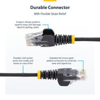 StarTech.com N6PAT6INBKS networking cable Black 7.87" (0.2 m) Cat6 U/UTP (UTP)