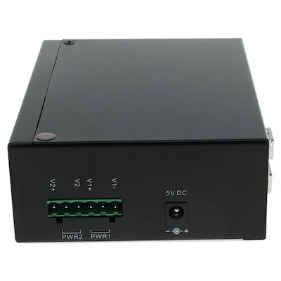 AddOn Networks ADD-GMC-2RJ2SFP-POE+ network media converter Internal 1000 Mbit/s Black
