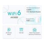 TP-Link Deco X50 (3-pack) Dual-band (2.4 GHz / 5 GHz) Wi-Fi 6 (802.11ax) White Internal