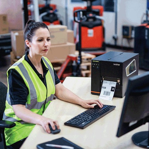 Brother TJ-4121TN label printer Thermal line 300 x 300 DPI Wired Ethernet LAN