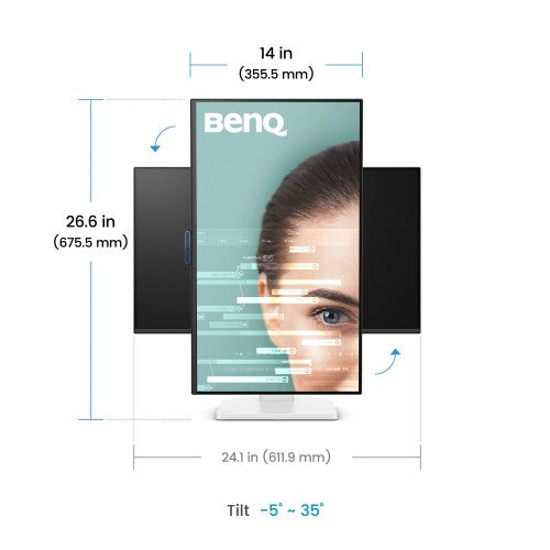 BenQ GW2790TC computer monitor 27" 1920 x 1080 pixels Full HD LCD Black, White