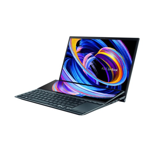ASUS Zenbook Duo 14 UX482EGR-XB74T Intel® Core™ i7 i7-1195G7 Laptop 14" Touchscreen Full HD 16 GB LPDDR4x-SDRAM 1 TB SSD NVIDIA GeForce MX450 Wi-Fi 6 (802.11ax) Windows 11 Pro Blue