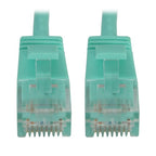 Tripp Lite N261-S06-AQ networking cable Aqua color 72" (1.83 m) Cat6a U/UTP (UTP)