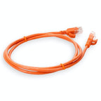 AddOn Networks ADD-1FSLCAT6A-OE networking cable Orange 11.8" (0.3 m) Cat6a U/UTP (UTP)