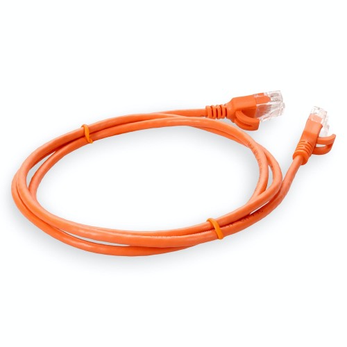 AddOn Networks ADD-1FSLCAT6A-OE networking cable Orange 11.8" (0.3 m) Cat6a U/UTP (UTP)