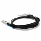 AddOn Networks QSFP28-4SFP28-PDAC5M-FT-AO InfiniBand/fibre optic cable 196.9" (5 m) 4x SFP28 DAC Black
