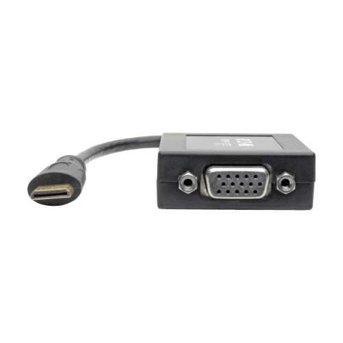 Tripp Lite P131-06N-MINI video cable adapter 6" (0.152 m) Mini HDMI VGA (D-Sub) Black