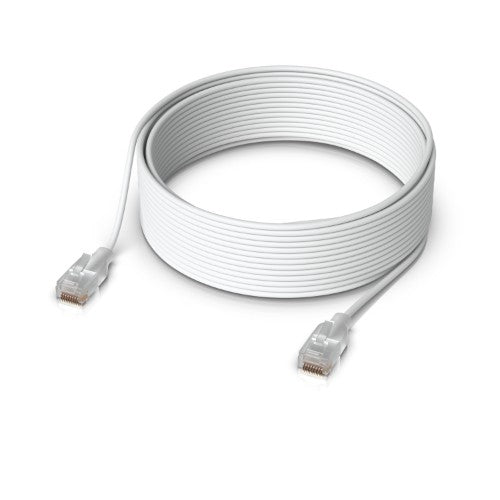 Ubiquiti UACC-Cable-Patch-EL-15M-W networking cable Translucent, White 590.6" (15 m) Cat6